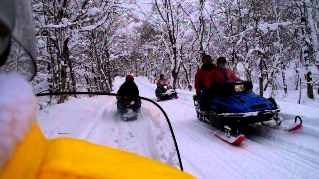 First Snow Mobile Experience at Hokkaido!