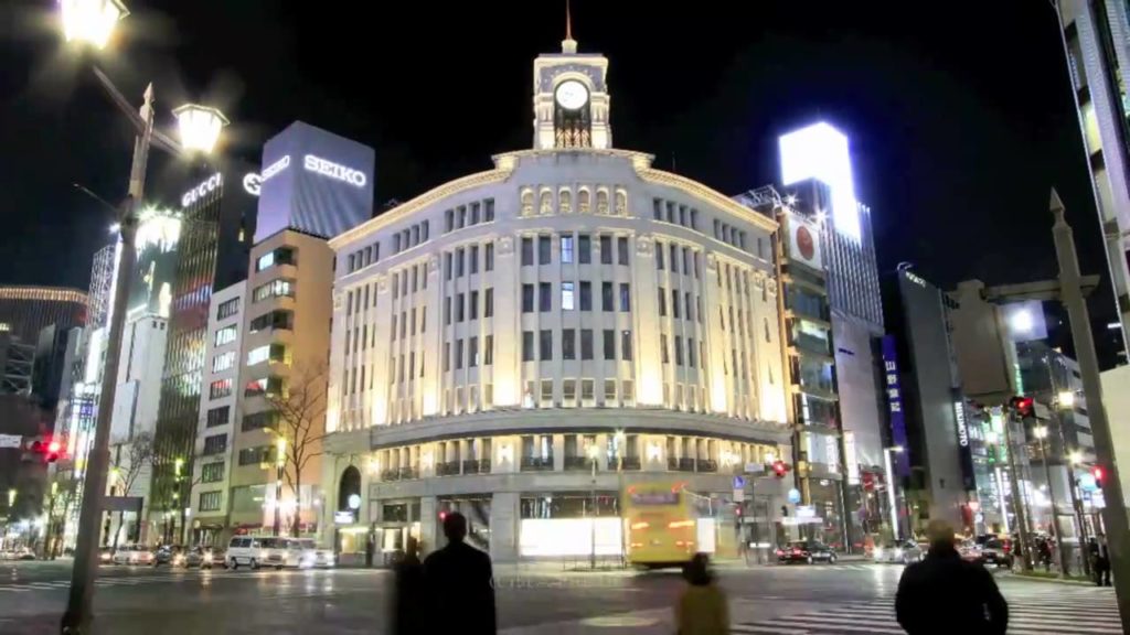 東京夜景 Tokyo Midnight-Tour 銀座4丁目交差点