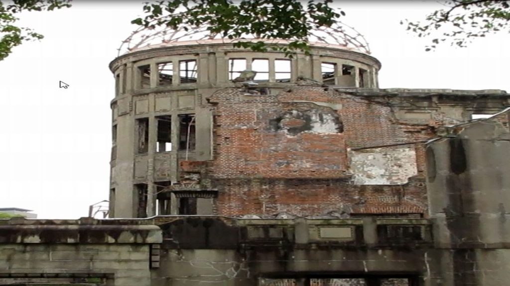 Salah satu warisan dunia di Hiroshima. Taman Perdamaian - Kubah Bom Atom.Hiroshima Jepang.