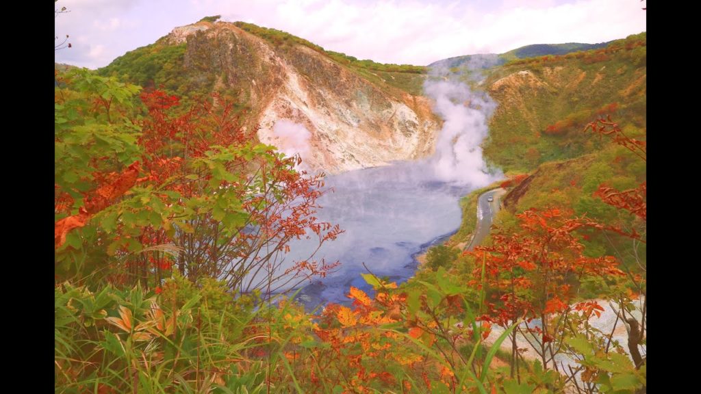 JG☆☆☆☆4K HDR 北海道 秋の登別温泉と倶多楽湖 Hokkaido,Noboribetsu Onsen and Kuttarako
