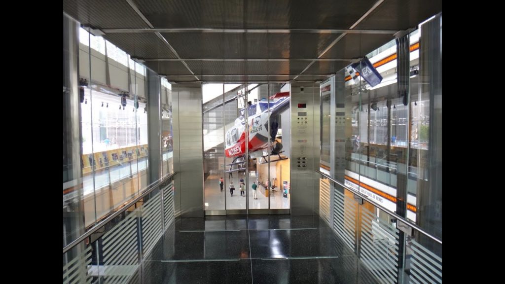 The Amazing Otis Hydraulic elevator system at the NEWSEUM in Washington DC Tallest and largest The Amazing Otis Hydraulic elevator system at the NEWSEUM in Washington DC Tallest and largest