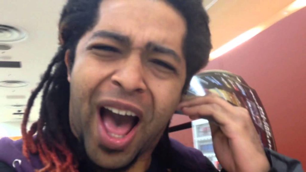 The noisiest pachinko place EVER.