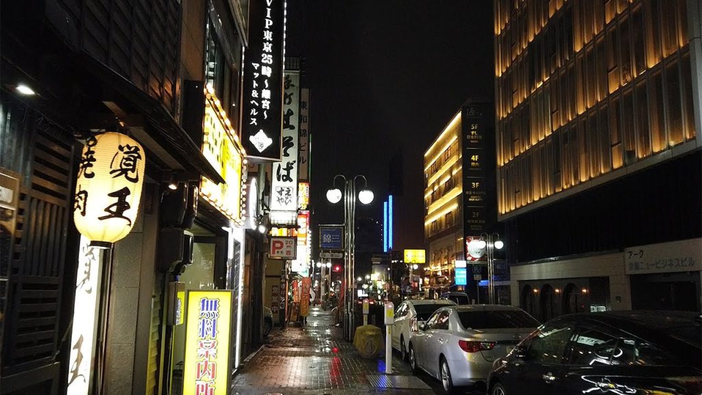 【雨＆夜散歩】雨の中、錦3丁目から名古屋駅まで歩く【名古屋】 Night Walk from Nishiki to Nagoya Sta. in the Rain , Nagoya JAPAN.