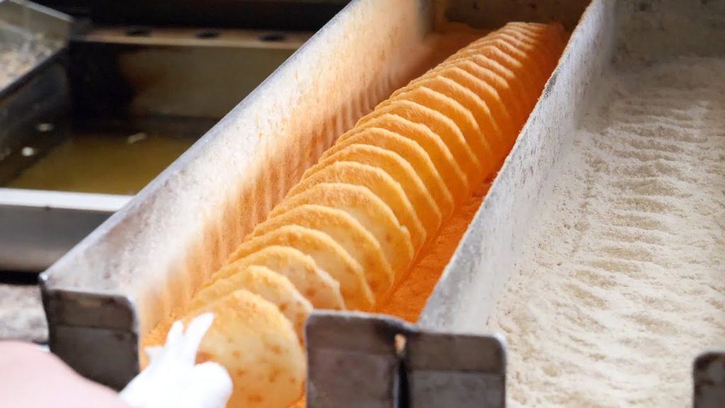 50cm 치즈 회오리 감자 (cheese hurricane potato, ハリケーンポテト, 旋风土豆片 3,500KRW) korean street food / 대구 서문시장