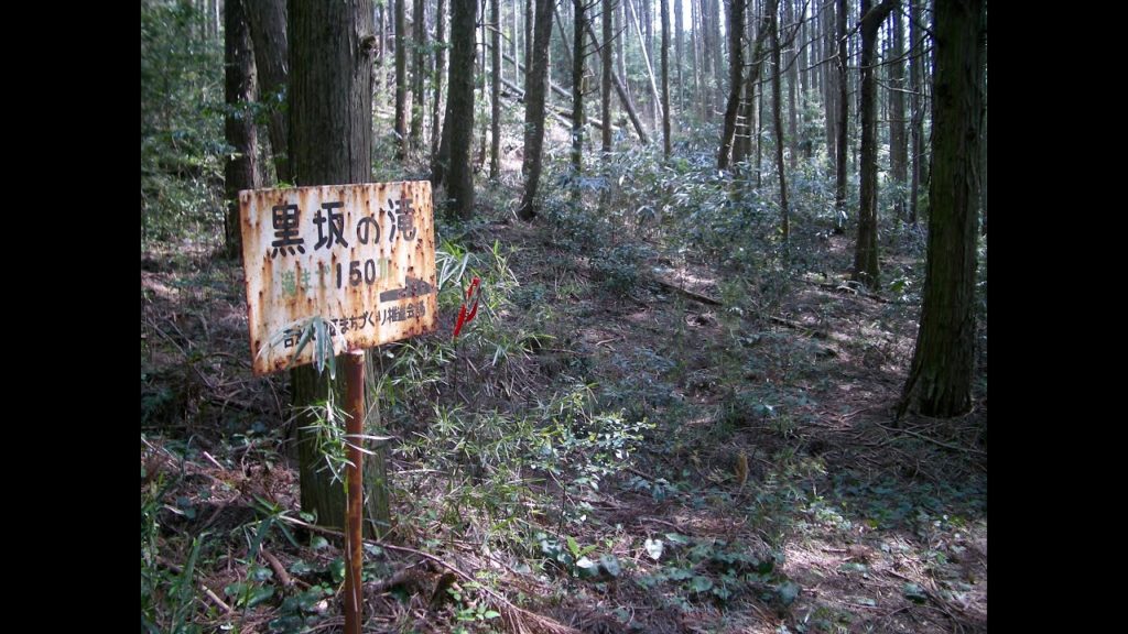 「黒坂の滝の風景」赤淵川の支流千束川（2013年4月29日撮影）静岡県富士市