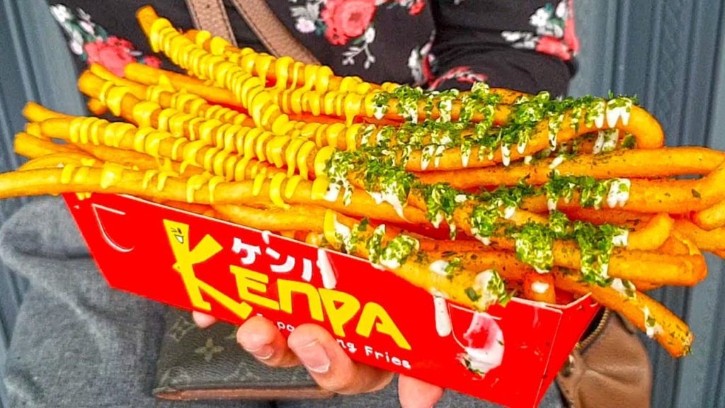 Delicious & Yummy !!! Japanese Long Fries Potato - Japan Street Food