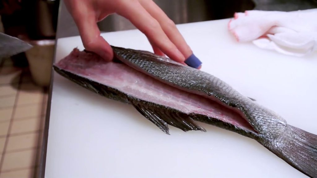 How To Fillet a Seabass Of Japanese | Japanese Street Food