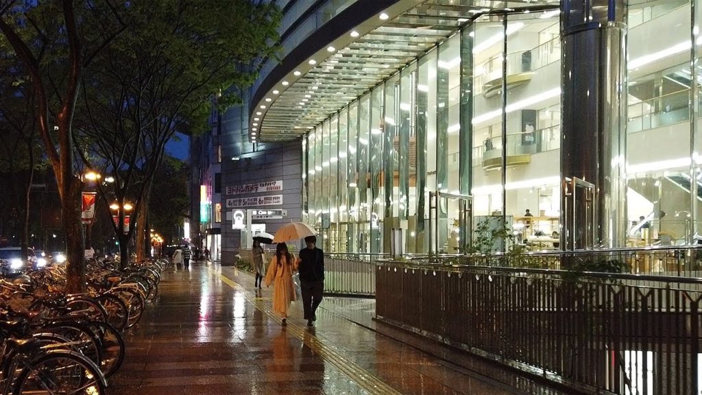 【雨＆夜散歩】雨の中、栄の繁華街から鶴舞駅まで歩く【名古屋】 Night Walk from Sakae to Tsurumai Sta. in the Rain , Nagoya JAPAN.