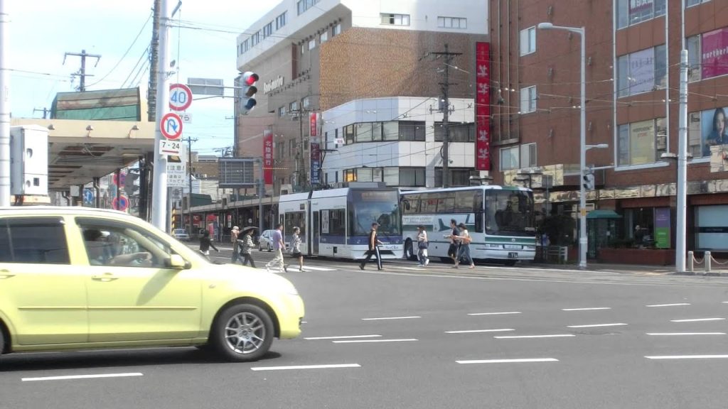 函館市電　Japan Hakodate City Tram ( Street Car ) 3003 and 9602