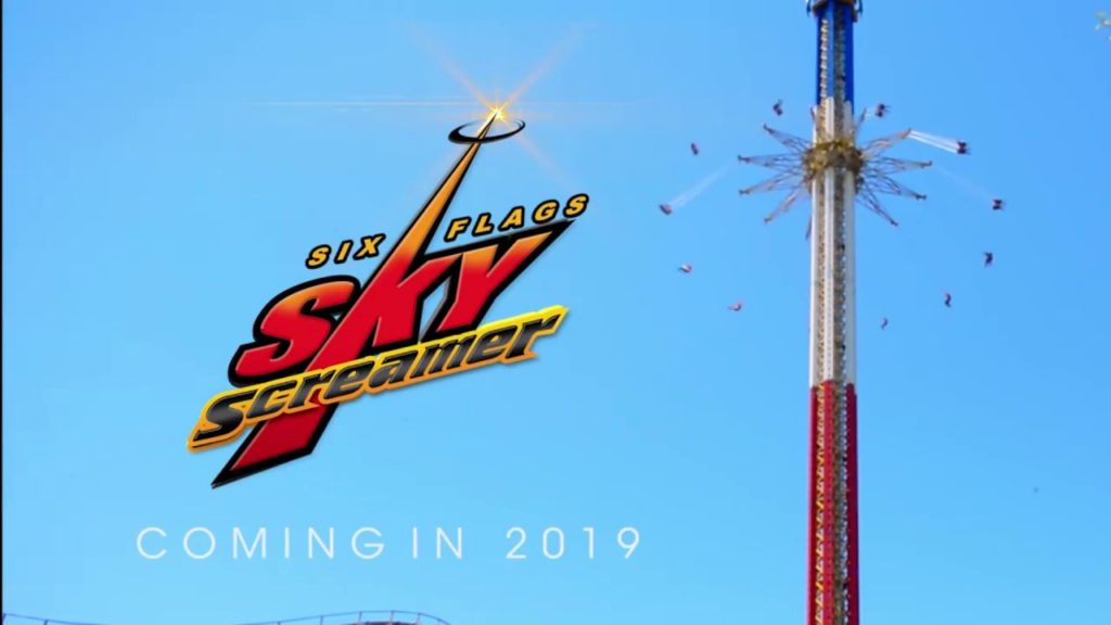 Darien Lake New For 2019 Sky Screamer Spinning Swing Ride Star Flyer Darien Lake New For 2019 Sky Screamer Spinning Swing Ride Star Flyer