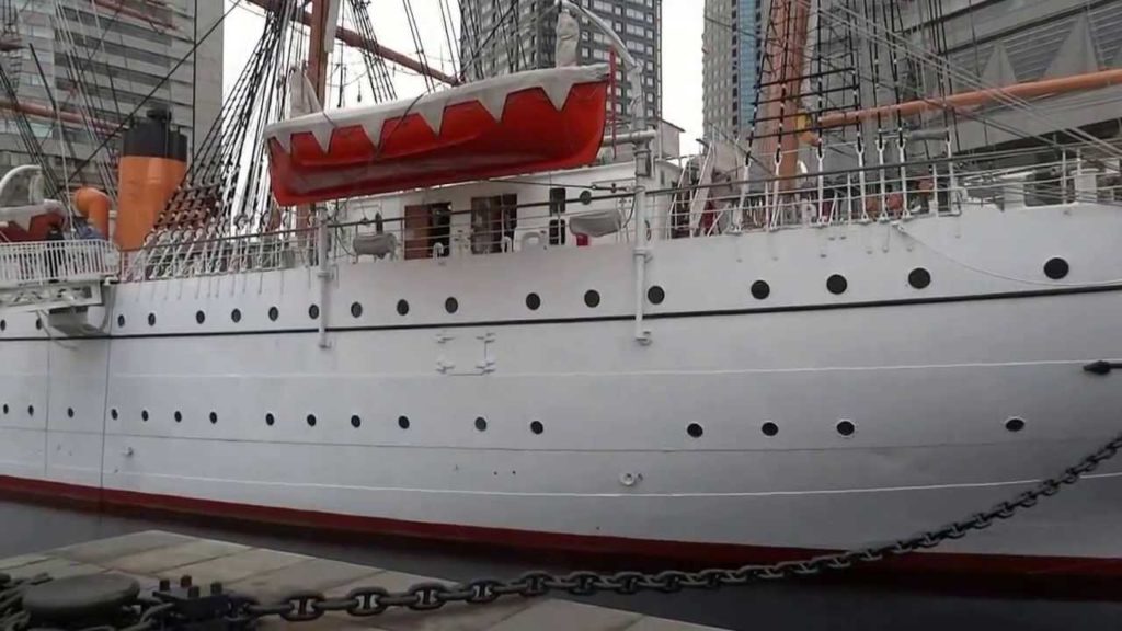 Sailing in Yokohama harbour, Japan, April 2012