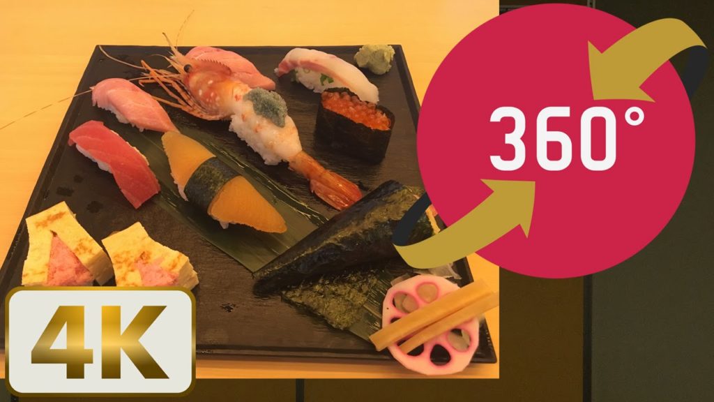 360 Video Tokyo Tsukiji [Uogashi Yokocho] 4K - 魚がし横丁 - Japan Trip