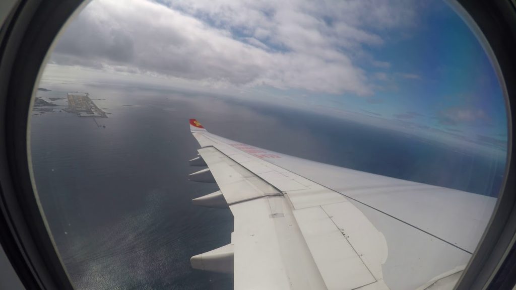 Hong Kong Airlines B-LND Naha Take Off (GoPro)