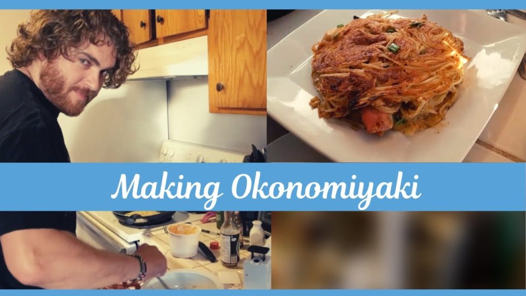 Making Okonomiyaki at home | Savory Japanese pancake with noodles