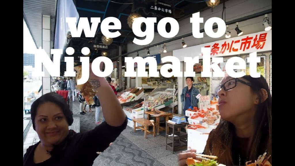 We went to Nijo market in Hokkaido