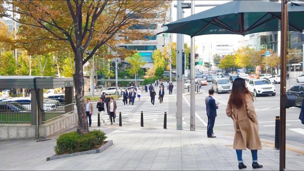 [4K] Walking to Yeoksam station in Gangnam│Seoul, Korea