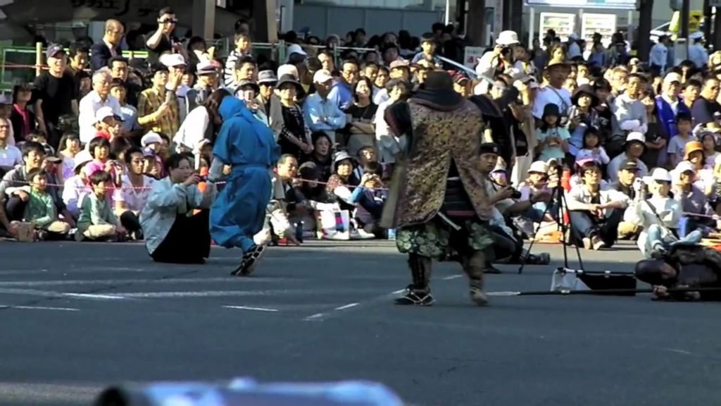 Ninja vs Samurai at a Japanese Festival (Nagoya Matsuri)