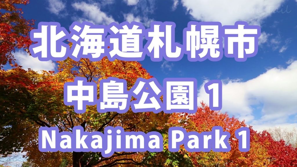 [Relaxing Nature Video - Autumn leaves at Nakajima park of Sapporo city 1] 北海道癒し動画 中島公園の紅葉1