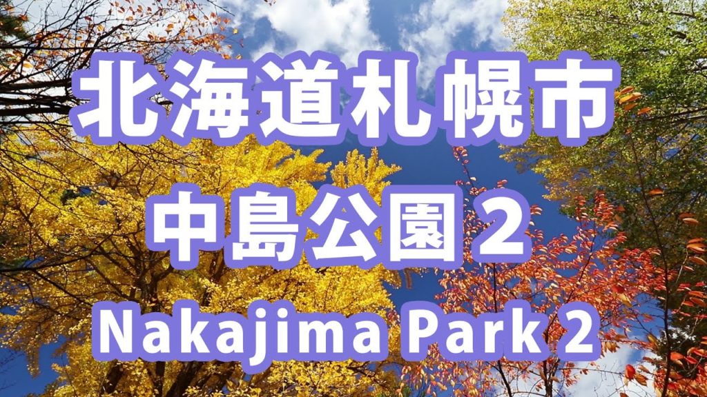 [Relaxing Nature Video - Autumn leaves at Nakajima park of Sapporo city 2] 北海道癒し動画 中島公園の紅葉2