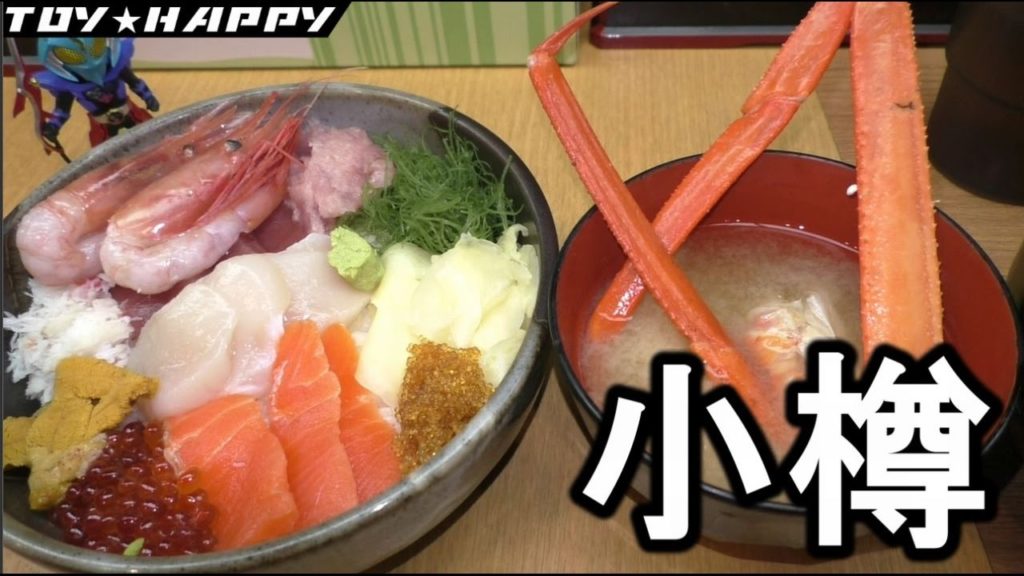 【北海道旅行Vlog11】海鮮丼とか・・　小樽運河周辺堺町通り商店街散策