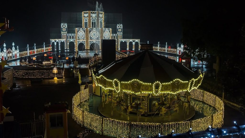 [4K]関東最大600万球イルミネーション さがみ湖イルミリオン 2017-2018 illumination, SAGAMIKO ILLUMILLION in Kanagawa Japan