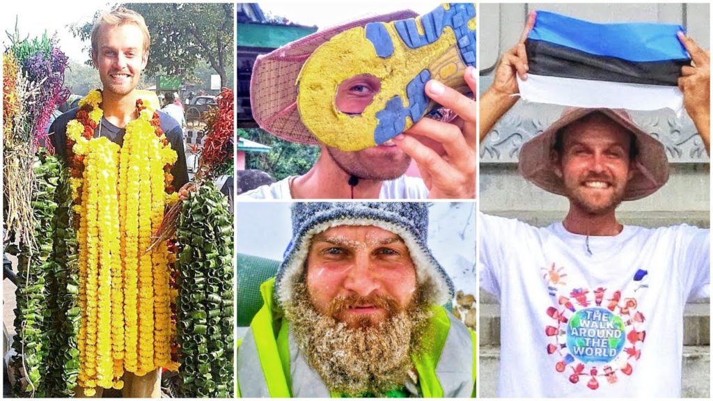 Travel Around the World 🌍 With Meigo Märk From Estonia 🇪🇪 The Walk Around the World Travel Vlog