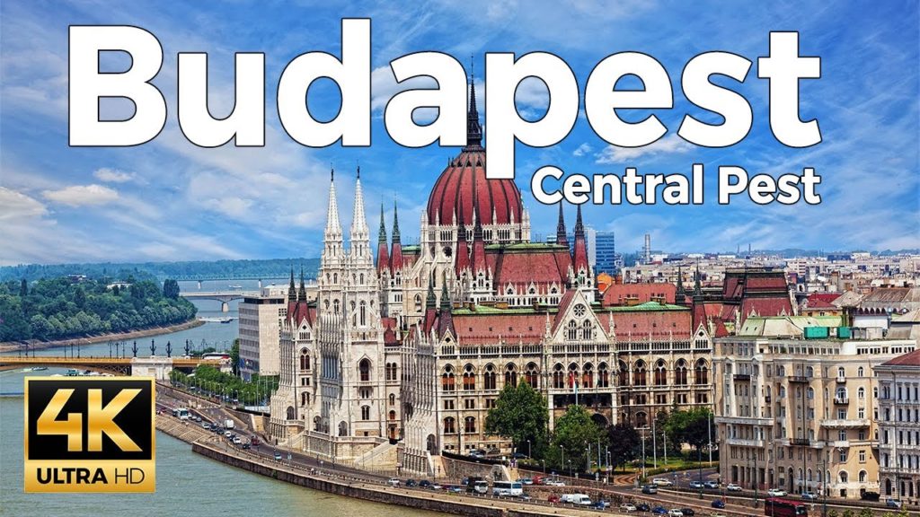 Budapest, Hungary Walking Tour - Central Pest (4k Ultra HD 60fps)
