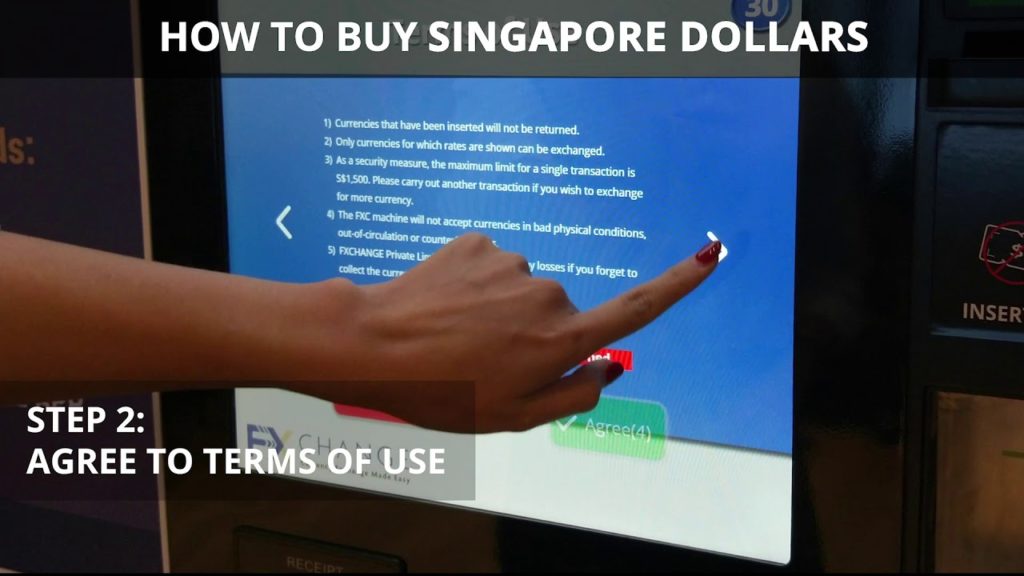FXChange currency exchange machine at Jewel Changi Airport FXChange currency exchange machine at Jewel Changi Airport