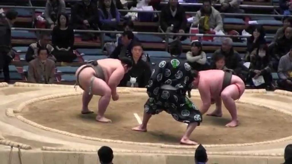 Hungarian sumo wrestler Masutouou　ハンガリー人力士　舛東欧 vs 若山  2015大相撲三月場所8日目 Masutouou vs Wakayama SUMO