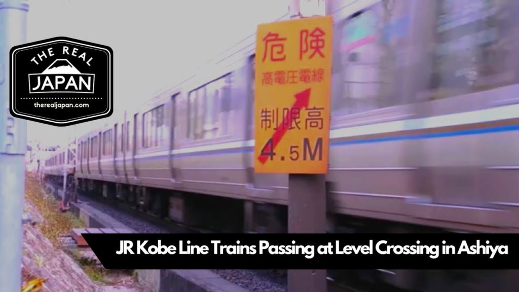 JR Kobe Line Trains Passing at Level Crossing, Hyogo Prefecture | The Real Japan | HD