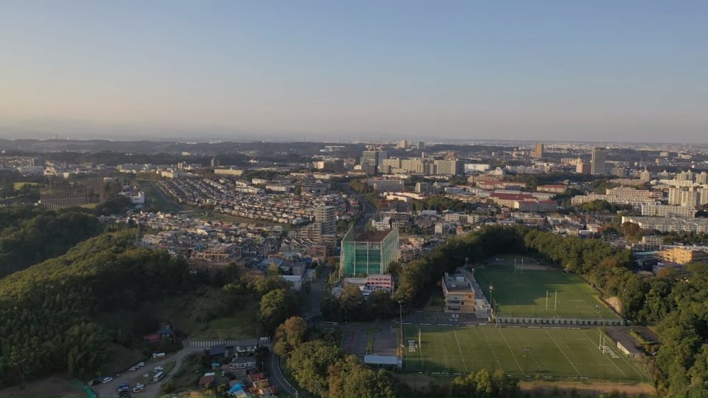 【4K】Walking and flying Tama city, Tokyo