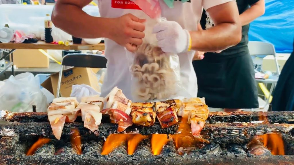 Japan Street Food – Ikayaki (イカ焼き) | Japanese Grilled Squid-on-a-Stick Japan Street Food - Ikayaki (イカ焼き) | Japanese Grilled Squid-on-a-Stick