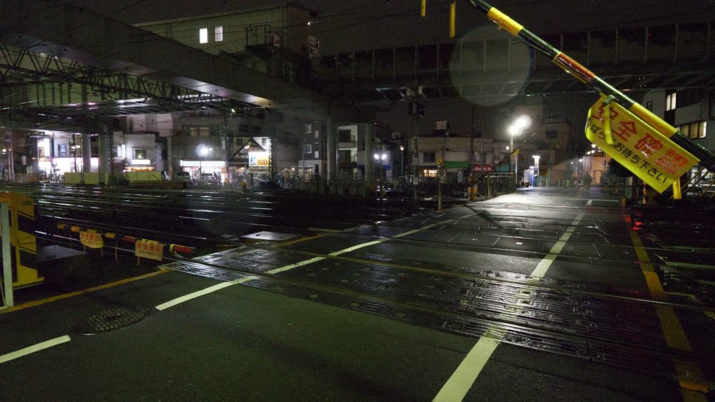 【4K】Rainy walk in evening Shibamata