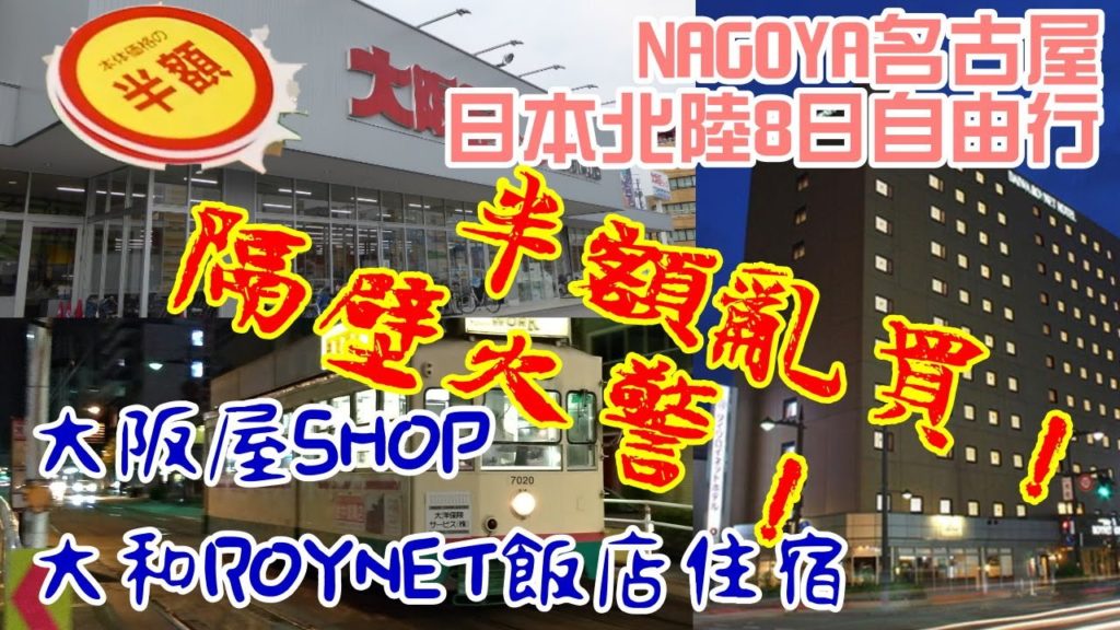 日本北陸自駕自由行Vlog#DAY2 富山大和ROYNET飯店住宿推薦｜大阪屋SHOP半額大採購
