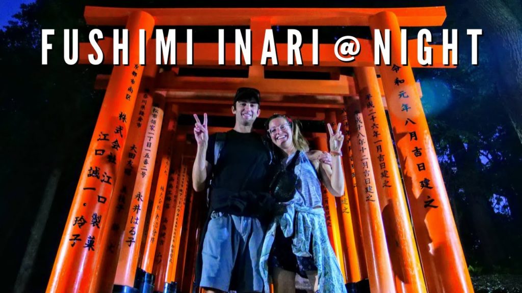 Fushimi Inari Taisha Shrine at Night. Is It Worth It? Kyoto, Japan Fushimi Inari Taisha Shrine at Night. Is It Worth It? Kyoto, Japan