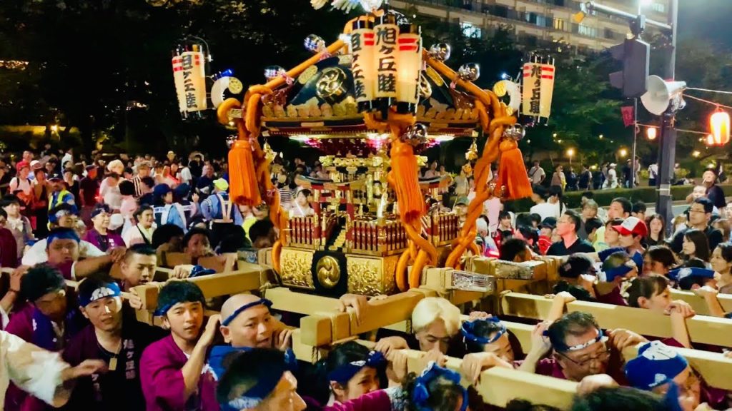 Portable Shinto Shrine - Mikoshi (神輿) Parade in Yotsukaido Furusato Matsuri 2019 | 四街道ふるさとまつり 2019