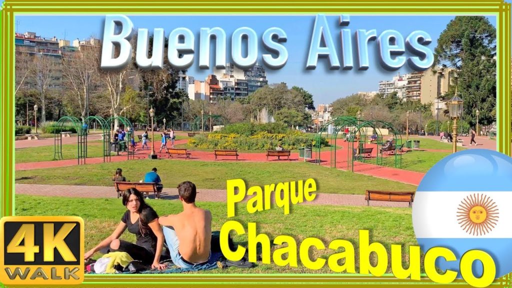 【4K】WALK Parque CHACABUCO Buenos Aires ARGENTINA 4k slow tv