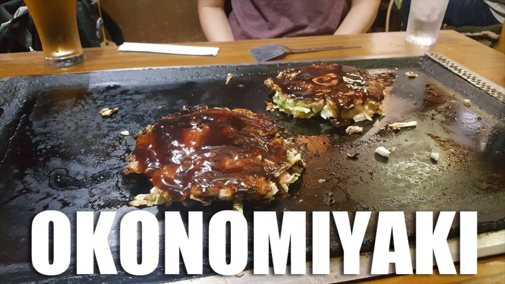 Okonomiyaki in Osaka