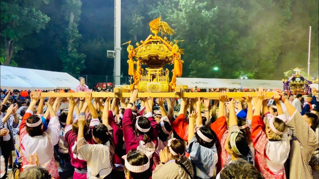 Japanese Shrine “Mikoshi” (神輿) Carrying Ritual - Yotsukaido Furusato Matsuri 2019 | 四街道ふるさとまつり 2019