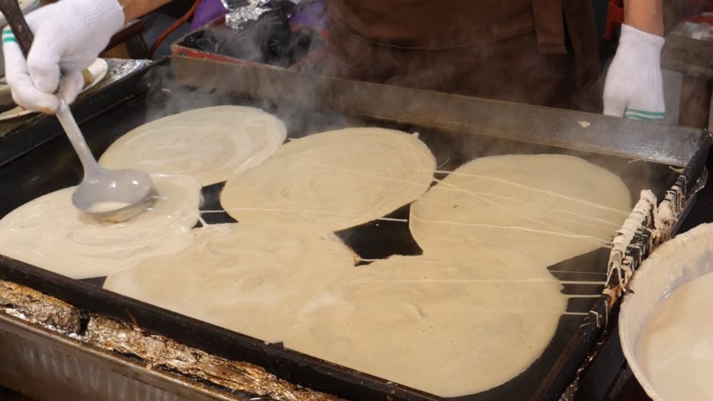 제주에서만 먹을수 있는 빙떡 buckwheat radish pancakes / korean street food