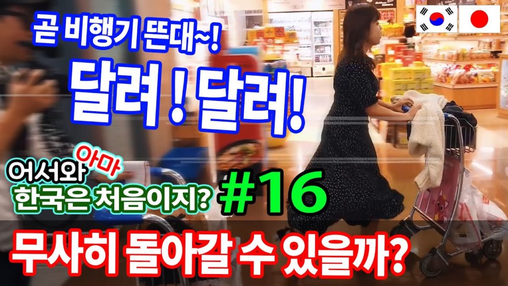 어서와 한국은 E16 과연 무사히 일본으로 돌아갈 수 있을까?-애니악 /やばい!飛行機飛んじゃう!! 最後まで油断できない楽しい韓国旅行