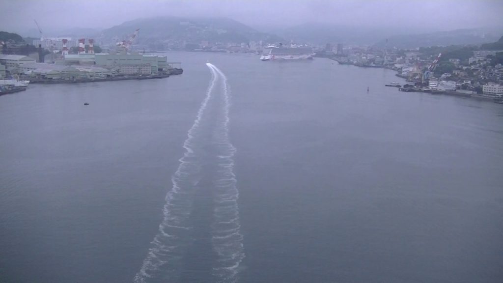 The Norwegian Joy departure from a port of Nagasaki first call at a port.