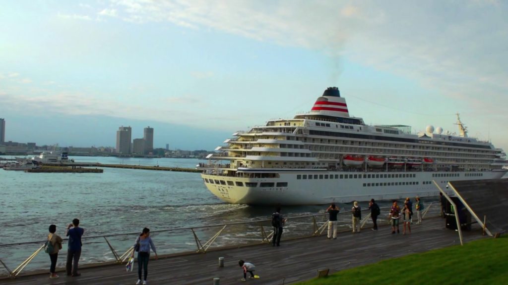 20190914 Osanbashi, Asuka Cruise Sailing, Hula on Asuka II, Yokohama, Kanagawa, Japan