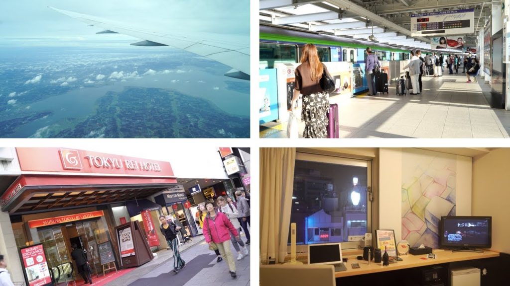 Japan, Day 1.1, Tokyo - Haneda Airport Monorail to Yamanote to Shibuya, Tokyu Rei Hotel Tour  [4K]