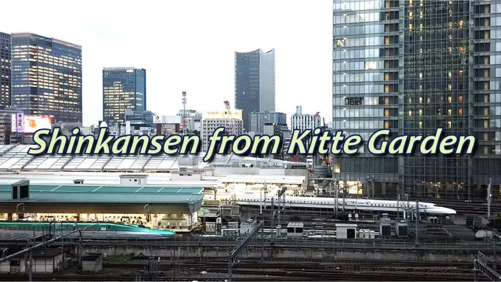 Japan High Speed Rail Bullet Train[Shinkansen] KITTE Garden in Tokyo