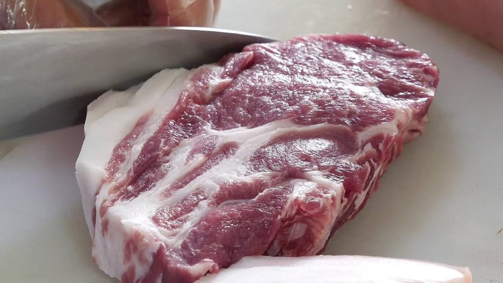 상위 10% 흑돼지 구이 (jeju island black pork BBQ, 黒豚, 黑豬肉 48,000KRW) korean street food / 제주도 난드르 깡통구이