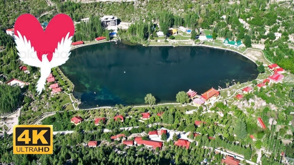 Amazing Heart Shape Lake Shangrila Skardu Pakistan | 4K Ultra HD