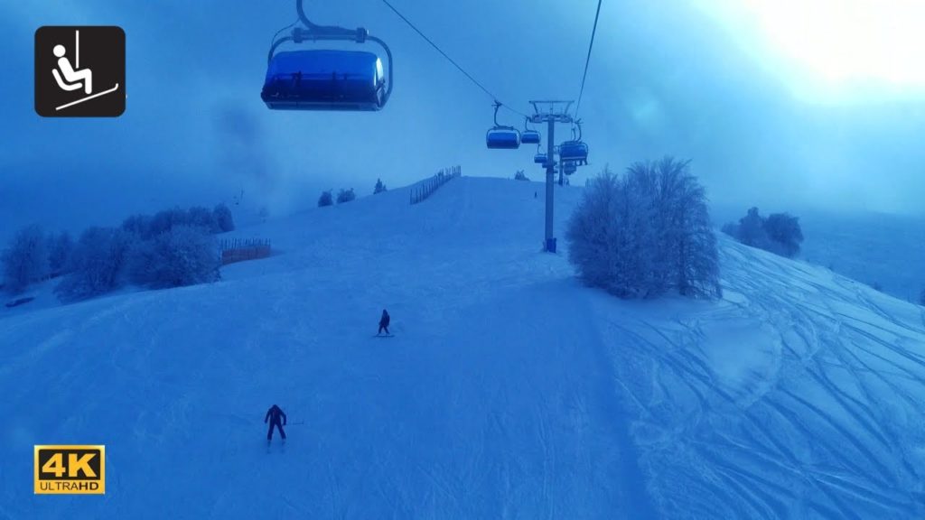 Beautiful Uludağ Skiing Chairlift Bursa Turkey | 4K Ultra HD