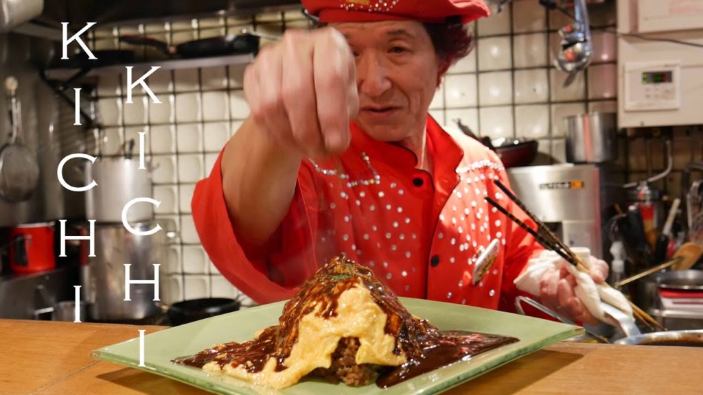 Famous Kichi Kichi Omurice Dinner & Show!! (Kyoto) 4K