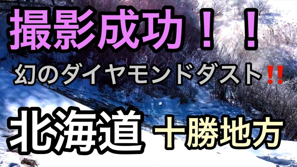 撮影成功‼️幻のダイヤモンドダスト‼️北海道十勝地方